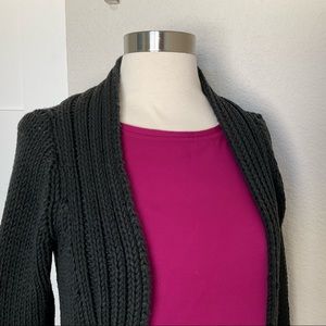 Chunky Knit Black Cardigan